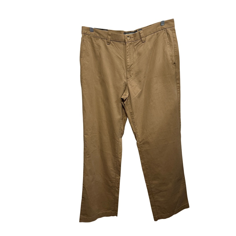 Old Navy Mens Loose Fit Chino Pants Khaki Tan 100% Cotton 36x34 Straight Leg NEW